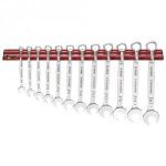 Teng WRSP12 12 Piece Combination Spanner Set On Wall Rack 8-19mm