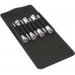 Wera 003180 8740 B HF 1 Zyklop 3/8" Drive 7 Piece Long Hexagon Bit Socket Set With Holding Function 4-10mm