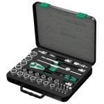 Wera 003645 1/2" Drive 37 Piece Zyklop Ratchet Socket Set 10-32mm