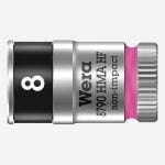 Wera 003723 8790 HMA HF Zyklop 1/4" Drive Socket With Holding Function – 8mm