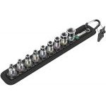 Wera 003880 Belt1A 1/4" Drive 10 Piece Metric Zyklop Socket Set 4-13mm