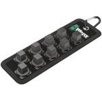 Wera 003893 1/2" Drive Socket Rail C Impaktor 9 Piece Empty Textile Belt Socket & Bit Socket Rail