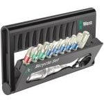Wera 004177 Bicycle Set 9 Bit-Check with Zyklop Mini Bit-Ratchet Screwdriver Bit Set