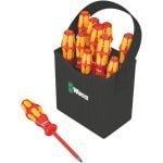 Wera 004310 Kraftform 2go 100 11 Piece VDE Insulated Screwdriver Set In Quiver