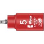 Wera 004901 8740 B VDE HF Zyklop 3/8" Drive Insulated Hex Bit Socket 5mm
