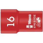 Wera 004960 8790 B VDE Zyklop 3/8" Drive Insulated Socket 16mm
