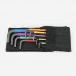 Wera 022639 9 Piece Ball End Imperial Multi Colour Hexagon Key Set 5/64"-3/8" AF