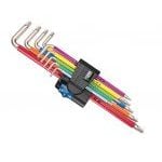 Wera 022689 9 Piece Multicolour Stainless Long Torx Key Set Holding Function T8-T40