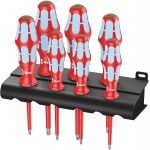 Wera 022767 7 Piece 3167 I/7 Kraftform Plus Stainless VDE Torx Screwdriver Set T8-T30
