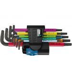Wera 024179 9 Piece Multi Colour Torx Key Set With Holding Function T8-T40