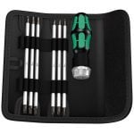 Wera 073665 Kraftform Kompakt Interchangeable Ratchet Screwdriver & Bit Set