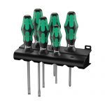Wera 105650 Kraftform Plus 6 Piece Slotted & Phillips Screwdriver Set