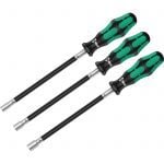 Wera 135311 Kraftform Plus 3 Piece Flexible Shaft Nut Spinner Set 6, 7 & 8mm