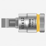 Wera 8700 A Zyklop 003322 1/4" Drive Slotted Bit Socket – 6.5×1.2mm