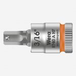 Wera 8740 A HF Zyklop 003386 1/4" Drive Hexagon Bit Socket With Holding Function – 3/16" AF