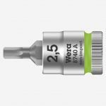 Wera 8740 A Zyklop 003331 1/4" Drive Hexagon Bit Socket – 2.5mm
