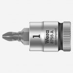 Wera 8755 A Zyklop 003353 1/4" Drive Pozi Bit Socket – PZ1
