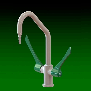 Brownall Monobloc Mixer Tap with Wrist Action Levers