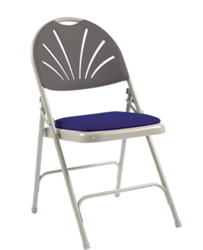 Comfort Steel Folding Chair With Upholstered Seat