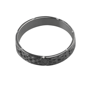 Platinum 4mm celtic Wedding Ring Sizes R-Z