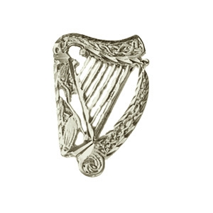 Silver 23x34mm embossed Tara Brooch