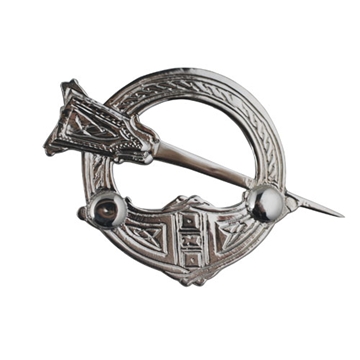 Silver 29x42mm Claddagh Brooch