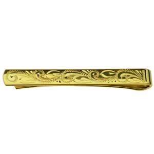 GP 6x55mm hand engraved Tie Slide