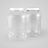 Clear PET Screw Top Tall Plastic Jar - 100mm NECK