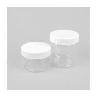 Large Clear PET Screw Top Shallow Plastic Jar - 106mm NECK