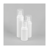Round White Airless Bottle - Complete with White Pump (PUSH ON)
