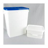 Rectangular Plastic White Bucket/Pail