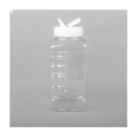 Square PET Bottle Compatible with Flapper Cap