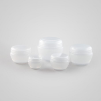 Opaque Screwtop Jar - Polypropylene with Opaque Cap - Mushroom