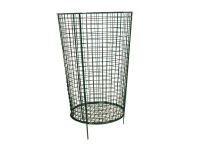 Green mesh litter bin