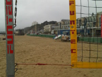 Funtec - Beach Basic Volleyball Post and Socket Bundle (Non Switch Type)