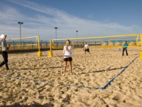 Funtec - Pro Beach Competition Volleyball Posts and Socket Bundle (Non Switch Type)