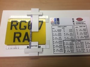 Motorcycle 3D Number Plate Letters