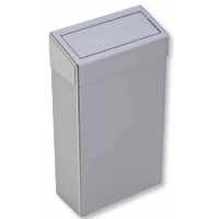 Stainless Deluxe Waste Bin Inc Spring Loaded Lid