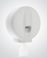 White Plastic Mini Jumbo Toilet Roll Holder