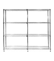 Add on unit Stainless Steel Wire Shelving