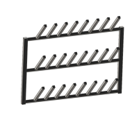 Stainless Wall Mounted Boot Rack