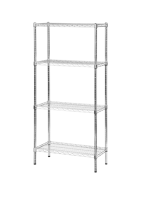 Stainless Steel Wire Shelving - 4 Tier Starter Set