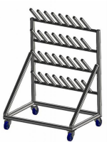 Stainless Mobile Boot Rack