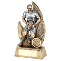 2 Tone Male Rugby Award - 3 sizes