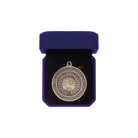 Blue  Velour Medal Box - 3 sizes