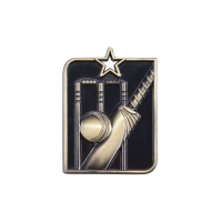 Centurion Star Die Cast Cricket 3D Medal