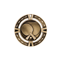 Die Cast V-Tech Table Tennis Medal - Gold,Silver,Bronze -  60mm