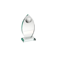 Glass Golf Award with 3D Ball - 3 sizes