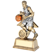 Male Basketball Two Tone Award - 2 Sizes