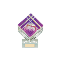 Victorious Lawn Bowls Glass Crystal Award - 2 sizes